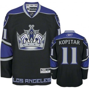 Reebok Los Angeles Kings #11 Anze Kopitar Black Third Authentic Jersey For Sale Size 48/M|50/L|52/XL|54/XXL|56/XXXL
