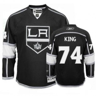 Reebok Los Angeles Kings #74 Dwight King Black Home Authentic Jersey  For Sale Size 48/M|50/L|52/XL|54/XXL|56/XXXL