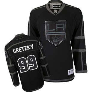 Reebok Los Angeles Kings #99 Wayne Gretzky Black Ice Premier Jersey  For Sale Size 48/M|50/L|52/XL|54/XXL|56/XXXL