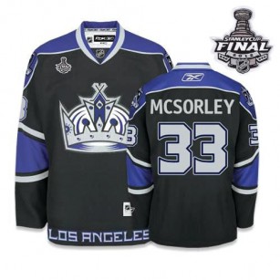 Reebok Los Angeles Kings #33 Martin McSorley Authentic Third With 2014 Stanley Cup Finals Jersey For Sale Size 48/M|50/L|52/XL|54/XXL|56/XXXL