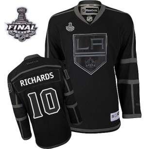 Reebok Los Angeles Kings #10 Mike Richards Black Ice Premier With 2014 Stanley Cup Finals Jersey  For Sale Size 48/M|50/L|52/XL|54/XXL|56/XXXL