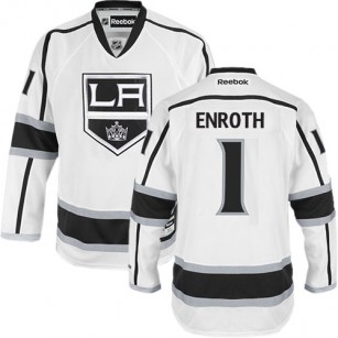 Los Angeles Kings #1 Jhonas Enroth Premier White Away Jersey Cheap Online 48|M|50|L|52|XL|54|XXL|56|XXXL