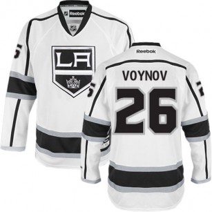 Los Angeles Kings #26 Slava Voynov Authentic White Away Jersey Cheap Online 48|M|50|L|52|XL|54|XXL|56|XXXL