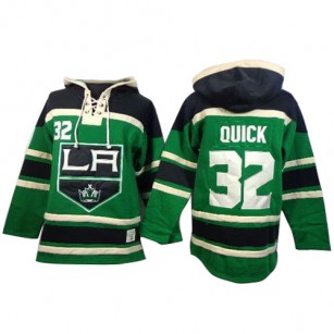 Old Time Hockey Los Angeles Kings #32 Jonathan Quick Green Premier St. Patrick's Day McNary Lace Hoodie Jersey Cheap Online 48|M|50|L|52|XL|54|XXL|56|XXXL