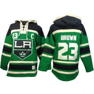 Old Time Hockey Los Angeles Kings #23 Dustin Brown Green Premier St. Patrick's Day McNary Lace Hoodie Jersey Cheap Online 48|M|50|L|52|XL|54|XXL|56|XXXL