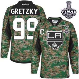 Los Angeles Kings #99 Wayne Gretzky Camo Authentic Veterans Day Practice Stanley Cup Jersey Cheap Online 48|M|50|L|52|XL|54|XXL|56|XXXL