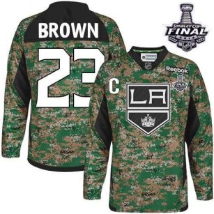 Los Angeles Kings #23 Dustin Brown Camo Authentic Veterans Day Practice Stanley Cup Jersey Cheap Online 48|M|50|L|52|XL|54|XXL|56|XXXL