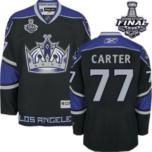 Youth Los Angeles Kings #77 Jeff Carter Premier Black Third 2014 Stanley Cup Jersey Cheap Online Small/Medium|Large/Extra Large