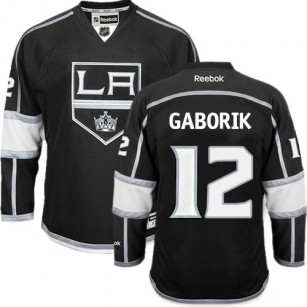 Youth Los Angeles Kings #12 Marian Gaborik Black Authentic Home Jersey Cheap Online S|M|L|XLLarge