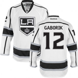 Youth Los Angeles Kings #12 Marian Gaborik White Authentic Away Jersey Cheap Online S|M|L|XLLarge
