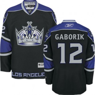 Youth Los Angeles Kings #12 Marian Gaborik Black Authentic Third Jersey Cheap Online S|M|L|XLLarge