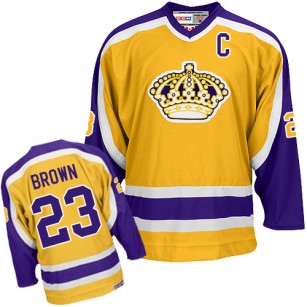 Los Angeles Kings #23 Dustin Brown Gold Authentic Jersey Cheap Online 48|M|50|L|52|XL|54|XXL|56|XXXL