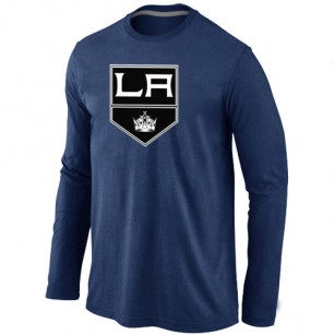 Los Angeles Kings Big & Tall Team Logo D.Blue Long Sleeve T-Shirt Jersey Cheap For Sale