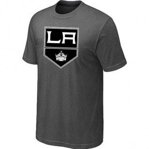 Los Angeles Kings Team Logo Dark Grey T-Shirt Jersey Cheap For Sale