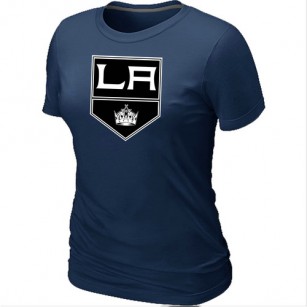 Los Angeles Kings Team Logo Dark Blue Women T-Shirt Jersey Cheap For Sale