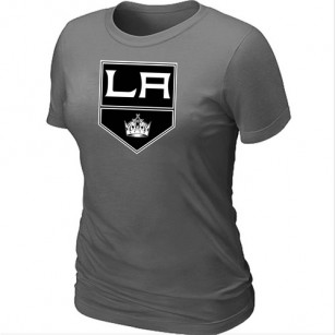 Los Angeles Kings Team Logo Dark Grey Women T-Shirt Jersey Cheap For Sale