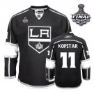 Youth Reebok Los Angeles Kings #11 Anze Kopitar Black Home Premier With 2014 Stanley Cup Finals Jersey  For Sale Size Small/Mediun|Large/Extra Large