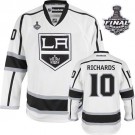 Reebok Los Angeles Kings #10 Mike Richards White Road Premier With 2014 Stanley Cup Jersey  For Sale Size 48/M|50/L|52/XL|54/XXL|56/XXXL