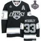 CCM Los Angeles Kings #33 Martin McSorley Authentic Black Throwback With 2014 Stanley Cup Jersey For Sale Size 48/M|50/L|52/XL|54/XXL|56/XXXL