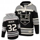 Old Time Hockey Los Angeles Kings #32 Jonathan Quick Black Authentic Sawyer Hooded Sweatshirt Jersey Cheap Online 48|M|50|L|52|XL|54|XXL|56|XXXL