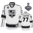 Youth Los Angeles Kings #77 Jeff Carter Authentic White Away 2014 Stanley Cup Jersey Cheap Online Small/Medium|Large/Extra Large
