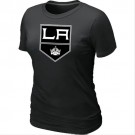 Los Angeles Kings Team Logo Black Women T-Shirt Jersey Cheap For Sale