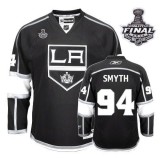 Reebok Los Angeles Kings #94 Ryan Smyth Premier Black Home With 2014 Stanley Cup Finals Jersey For Sale Size 48/M|50/L|52/XL|54/XXL|56/XXXL
