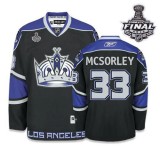 Reebok Los Angeles Kings #33 Martin McSorley Premier Black Third With 2014 Stanley Cup Finals Jersey For Sale Size 48/M|50/L|52/XL|54/XXL|56/XXXL