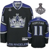 Reebok Los Angeles Kings #11 Anze Kopitar Black Third Premier With 2014 Stanley Cup Finals Jersey For Sale Size 48/M|50/L|52/XL|54/XXL|56/XXXL