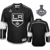 Reebok Los Angeles Kings Blank Black Home Authentic With 2014 Stanley Cup Finals Jersey  For Sale Size 48/M|50/L|52/XL|54/XXL|56/XXXL