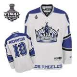 Reebok Los Angeles Kings #10 Mike Richards White Third Premier With 2014 Stanley Cup Finals Jersey  For Sale Size 48/M|50/L|52/XL|54/XXL|56/XXXL