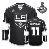 Youth Reebok Los Angeles Kings #11 Anze Kopitar Black Home Authentic With 2014 Stanley Cup Finals Jersey  For Sale Size Small/Mediun|Large/Extra Large