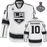 Reebok Los Angeles Kings #10 Mike Richards White Road Authentic With 2014 Stanley Cup Jersey  For Sale Size 48/M|50/L|52/XL|54/XXL|56/XXXL