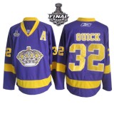 Reebok Los Angeles Kings #32 Jonathan Quick Purple Authentic With 2014 Stanley Cup Jersey  For Sale Size 48/M|50/L|52/XL|54/XXL|56/XXXL