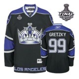Reebok Los Angeles Kings #99 Wayne Gretzky Black Third Authentic With 2014 Stanley Cup Jersey  For Sale Size 48/M|50/L|52/XL|54/XXL|56/XXXL