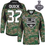 Youth Los Angeles Kings #32 Jonathan Quick Camo Authentic Veterans Day Practice Stanley Cup Jersey Cheap Online S|M|L|XLLarge