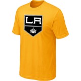 Los Angeles Kings Big & Tall Team Logo Yellow T-Shirt Jersey Cheap For Sale