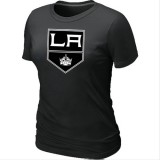 Los Angeles Kings Team Logo Black Women T-Shirt Jersey Cheap For Sale