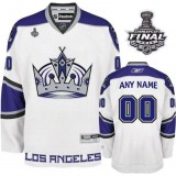 Reebok Los Angeles Kings Customized White Third Authentic With 2014 Stanley Cup Finals Jersey For Sale Size 48/M|50/L|52/XL|54/XXL|56/XXXL