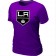 Los Angeles Kings Team Logo Purple Women T-Shirt Jersey Cheap For Sale